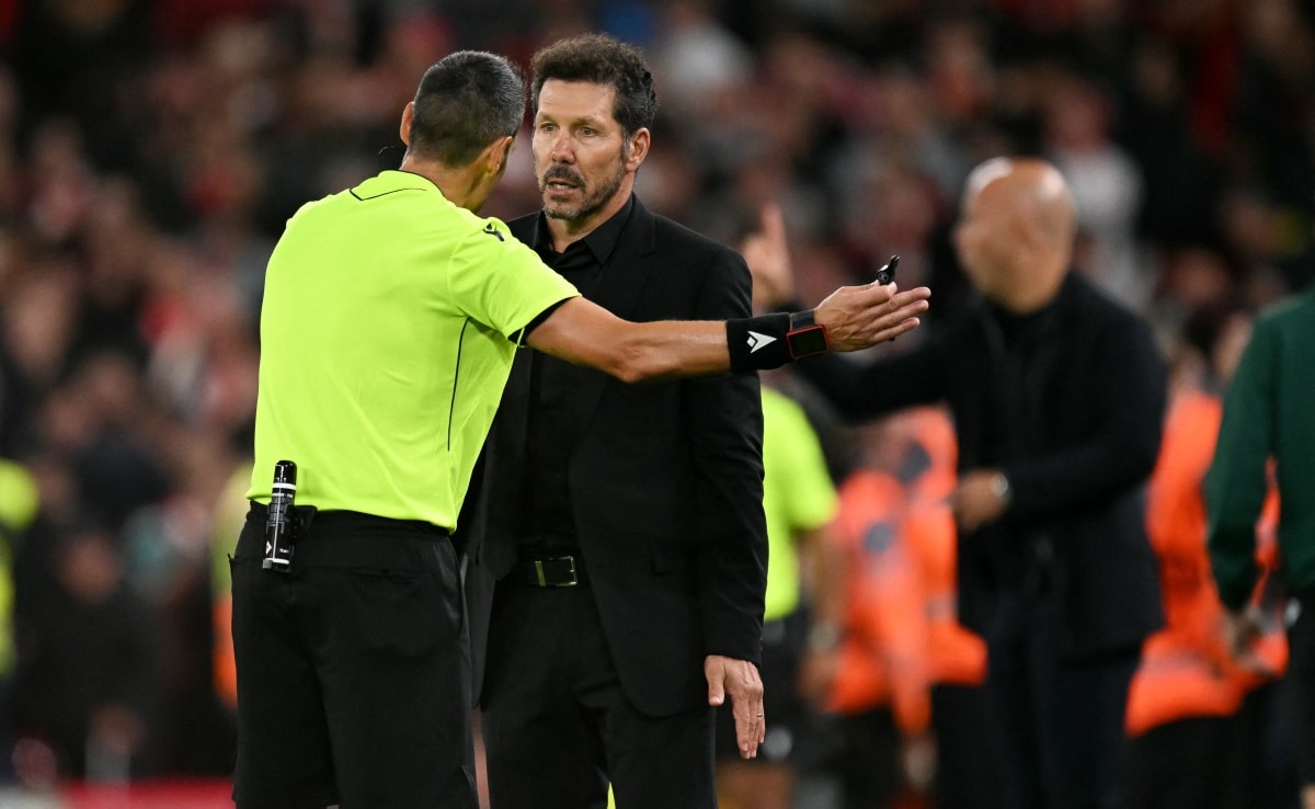 Atletico Madrid Coach Diego Simeone Calls For More Protection After Liverpool Scuffle