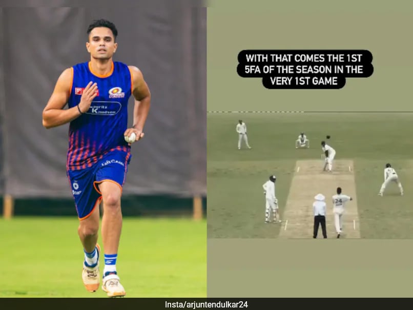 Watch: With Wicket On 1st Ball, Arjun Tendulkar Stuns All With Incredible 5-For