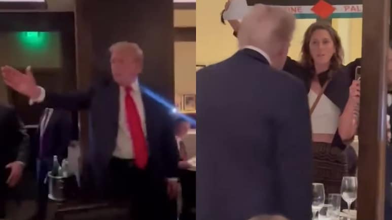 "Hitler Of Our Time": Trump Heckled At Restaurant By Pro-Palestine Protesters