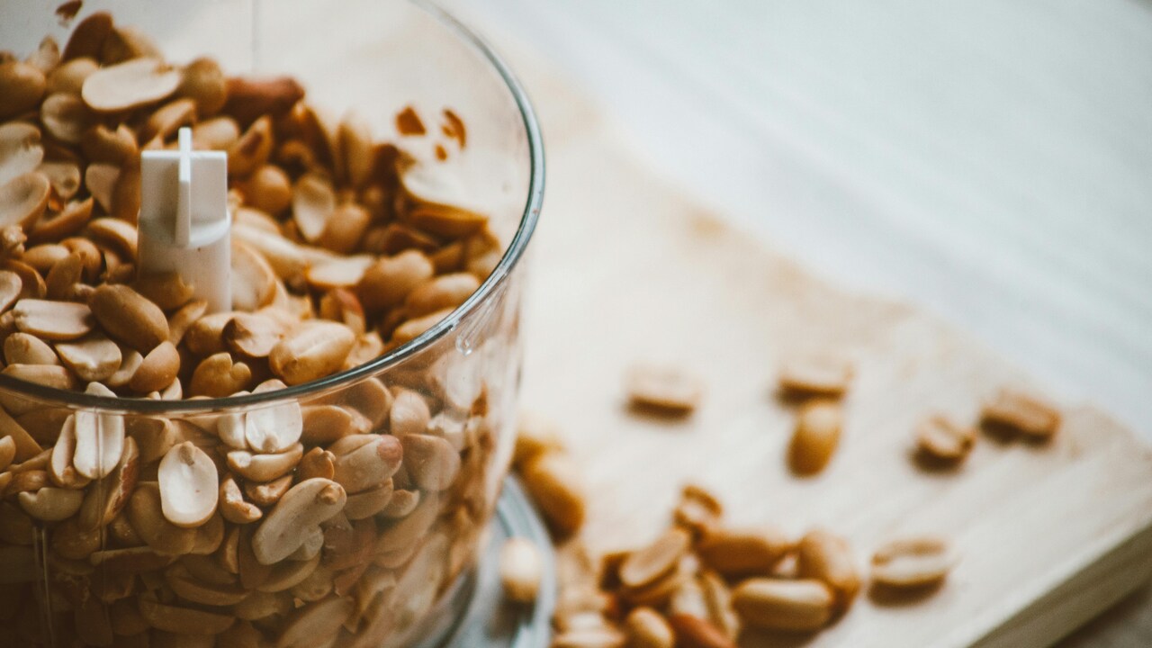 Food processors help grind peanuts and other ingredients in smooth or coarse textures