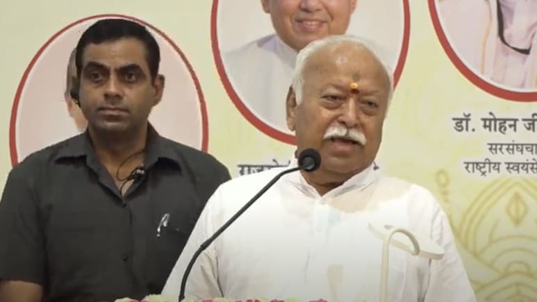 "Because Of 'Me And Mine', You Are Afraid": RSS Chief On US Tariffs