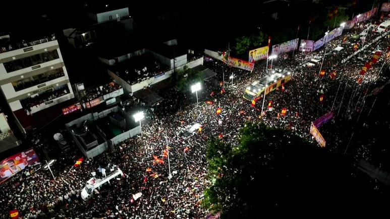 Stampede At Actor-Politician Vijay's Rally Described In Haunting Visuals Stampede At Actor-Politician Vijay's Rally Described In Haunting Visuals