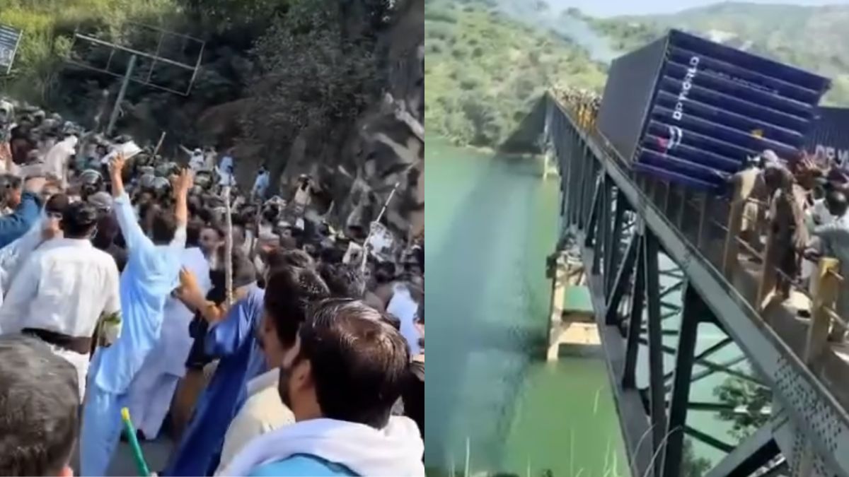 PoK Protests Intensify On Day 2, Civilians Toss Containers Into River