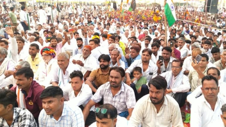 डूंगरी बांध का विरोध तेज़, सवाई माधोपुर में विशाल महापंचायत; लोग बोले- मर जाएंगे बांध नहीं बनने देंगे 