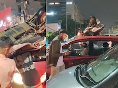 Watch: Gurugram Man Lifts Scooter Over Head To Beat Traffic Jam