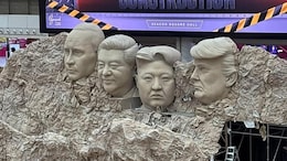 Satirical 'Mount Rushmore' Featuring Trump, Putin, Xi, And Kim Unveiled In Thailand Mall