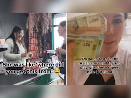 आयरलैंड की दुकान पर विदेशी महिला ने निकाले भारतीय रुपये, दुकानदार रह गई दंग आयरलैंड की दुकान पर विदेशी महिला ने निकाले भारतीय रुपये, दुकानदार रह गई दंग