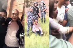 Ex Nepal PM Bleeds, Sits Helplessly On Field After Army Rescues Him, Wife Ex Nepal PM Bleeds, Sits Helplessly On Field After Army Rescues Him, Wife