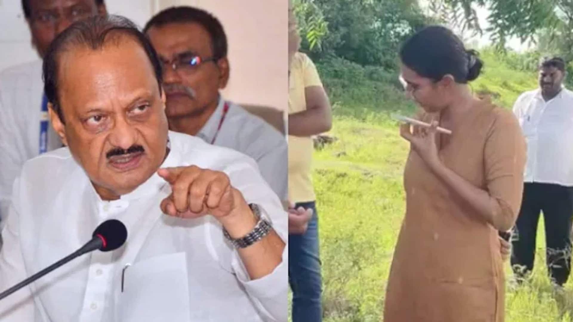'Intention Wasn't To Interfere But...': Ajit Pawar On Viral Woman IPS Video