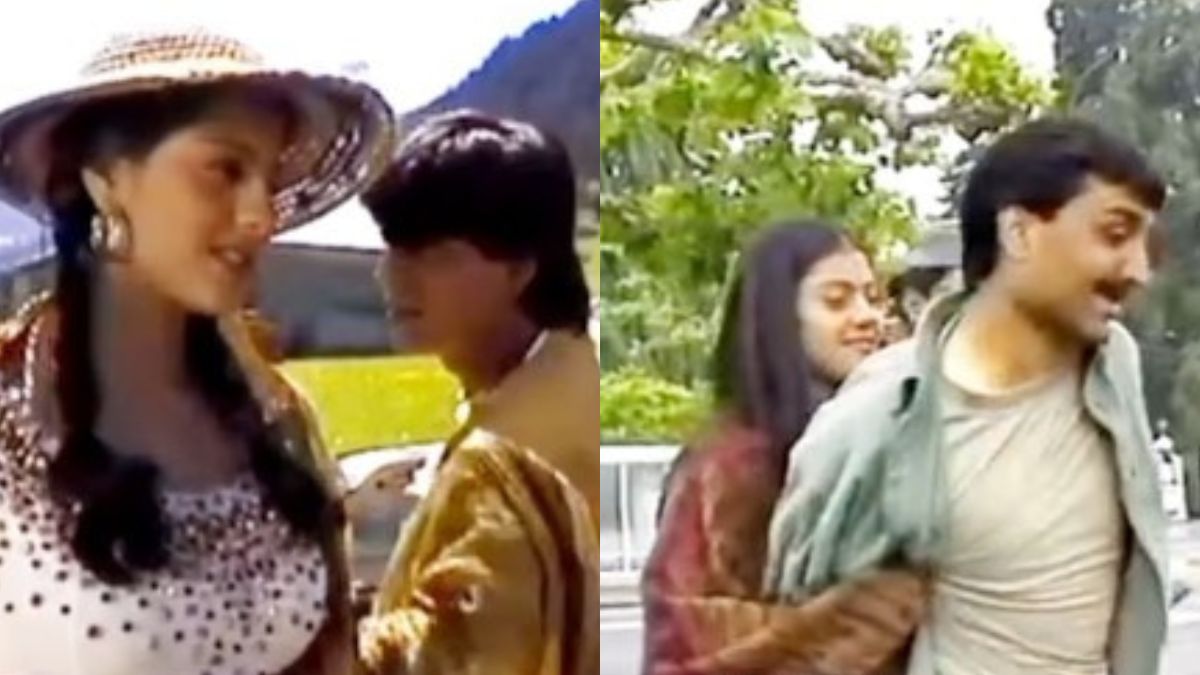 Watch: Shah Rukh Khan-Kajol Being Goofy, Rare Glimpse Of Aditya Chopra In Viral <i>DDLJ</i>  BTS Clip