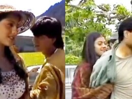 Watch: Shah Rukh Khan-Kajol Being Goofy, Rare Glimpse Of Aditya Chopra In Viral <i>DDLJ</i>  BTS Clip Watch: Shah Rukh Khan-Kajol Being Goofy, Rare Glimpse Of Aditya Chopra In Viral <i>DDLJ</i>  BTS Clip