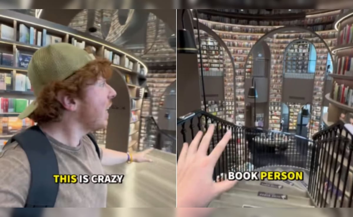 American Vlogger Stunned by Chinese Library's Beauty