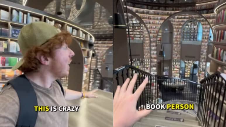 Video: US Man Stunned After Experiencing "Insane" Library In China: "Bookshop Of Future" Video: US Man Stunned After Experiencing "Insane" Library In China: "Bookshop Of Future"