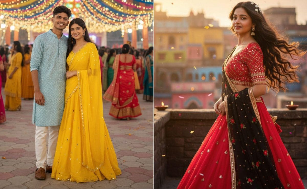 Gemini's Nano Banana Tool Creates Navratri Looks