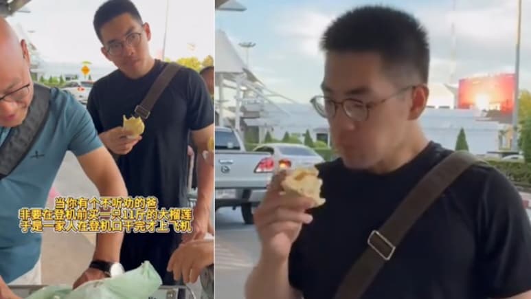 Viral: Chinese Family Eats 5.5 Kg Of Durian Outside Thailand Airport As Flight Bans Fruit