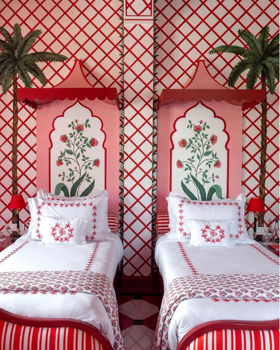 The linens at Villa Palladio came from Lake Como. Photo: Hotel website The linens at Villa Palladio came from Lake Como. Photo: Hotel website