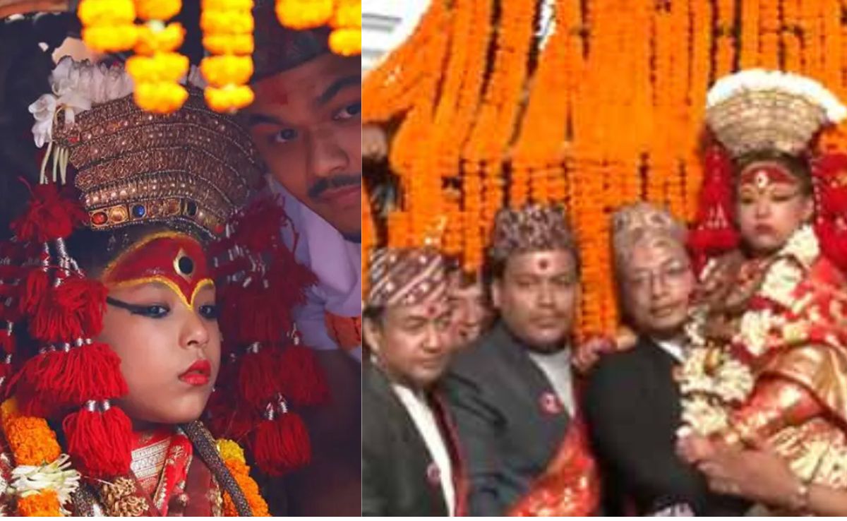 नेपाल की जिंदा 'देवी' कुमारी... जिसे नहीं है जमीन पर पैर रखने की इजाजत