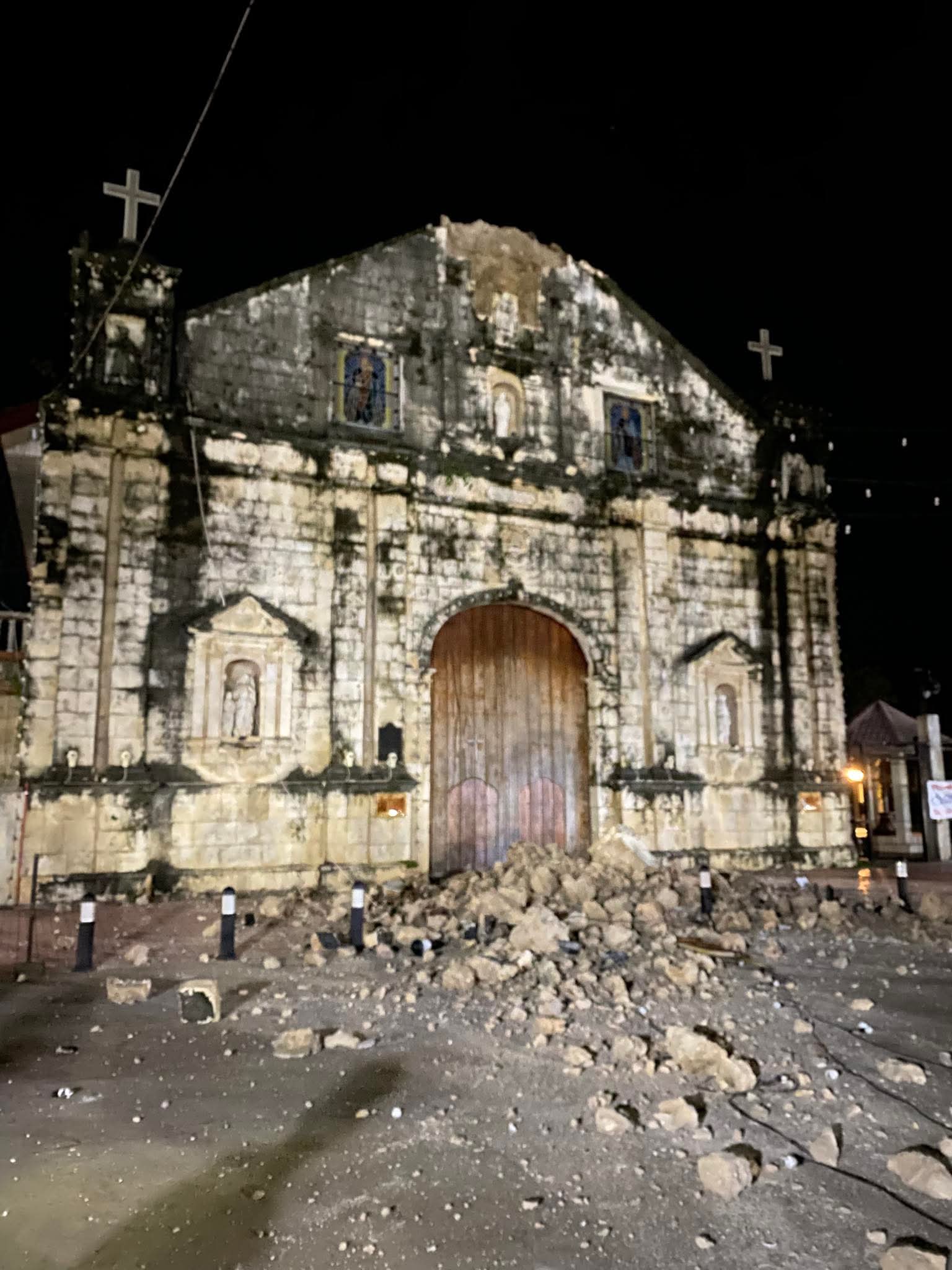 Video: Historic Church Crumbles After Massive Earthquake Hits Philippines