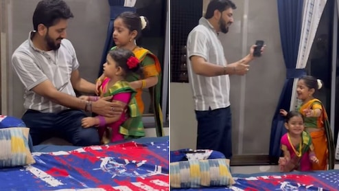 नन्हीं बिटिया ने पहली बार पहनी साड़ी, क्यूटनेस देख पापा हो गए इमोशनल, वायरल हो रहा पिता का रिएक्शन