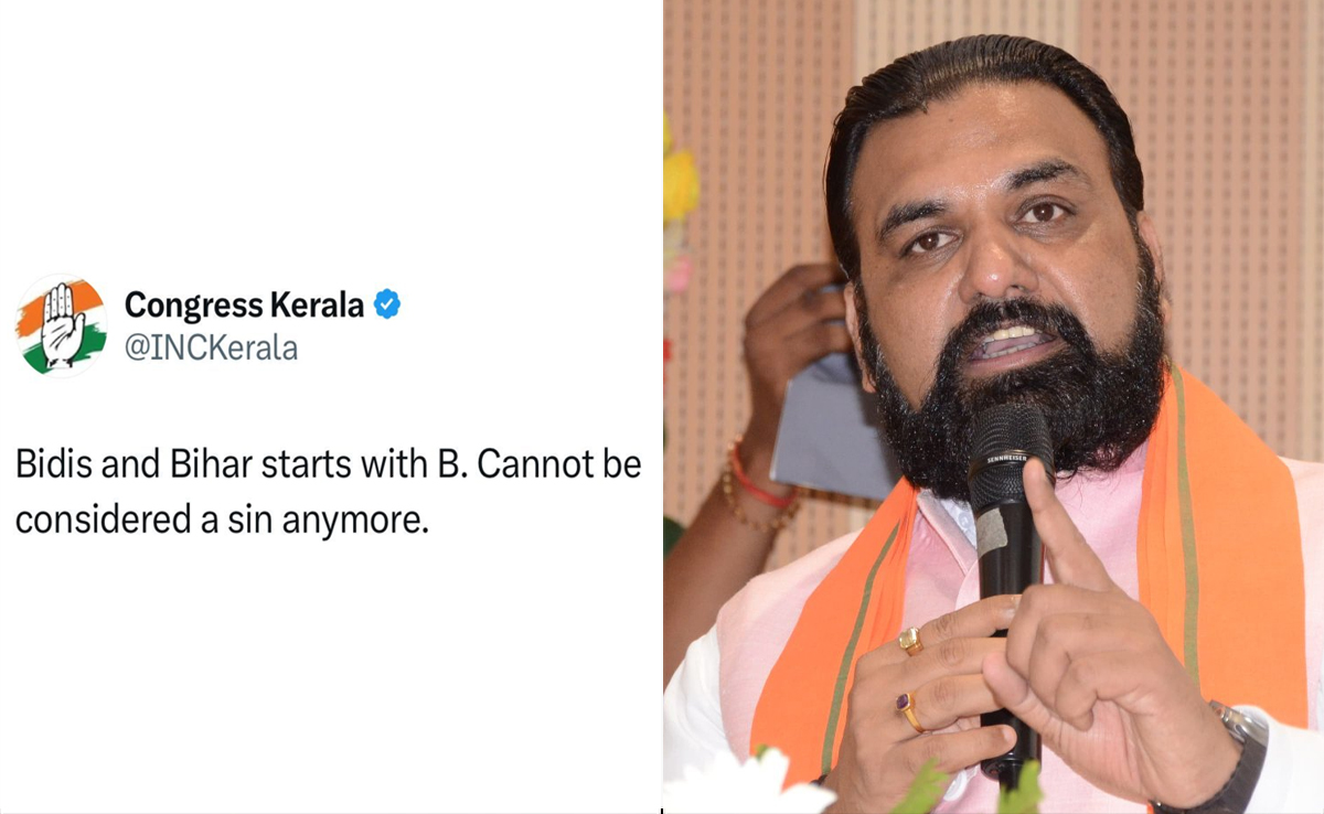 Congress' Post On Bihar, Bidis Sparks Row, BJP Calls It "Insult To State"