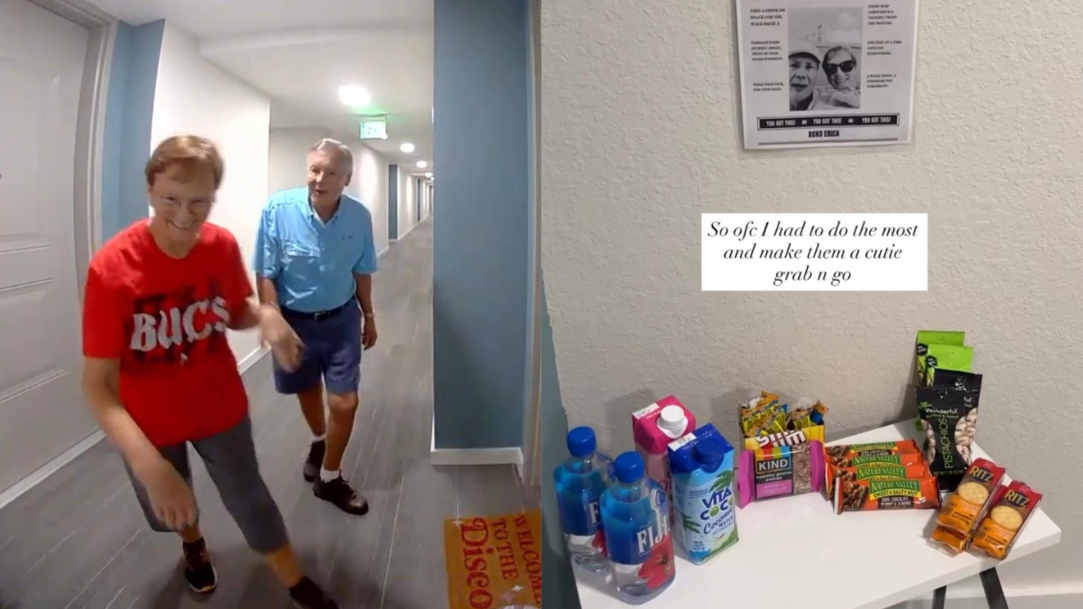 Watch: Woman's 'Snack Station' For Elderly Couple Who Walks By Her Home Daily Wins Hearts