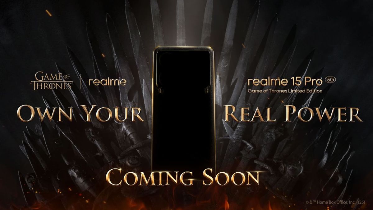 રિયલમી ટૂંક સમયમાં ભારતમાં તેનો Realme 15 Pro 5G ગેમ ઓફ થ્રોન્સ લોન્ચ કરશે