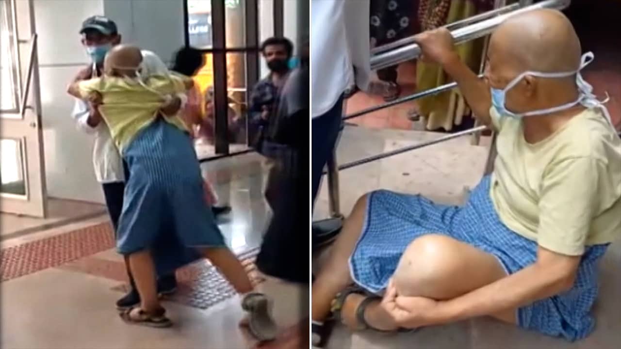 Video Shows Man Dragging Father At Coimbatore Hospital Due To Lack Of Wheelchair