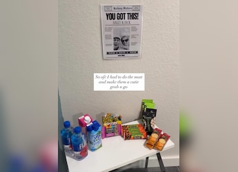 Woman's 'Snack Station' For Elderly Couple Who Walks By Her Home Wins Hearts