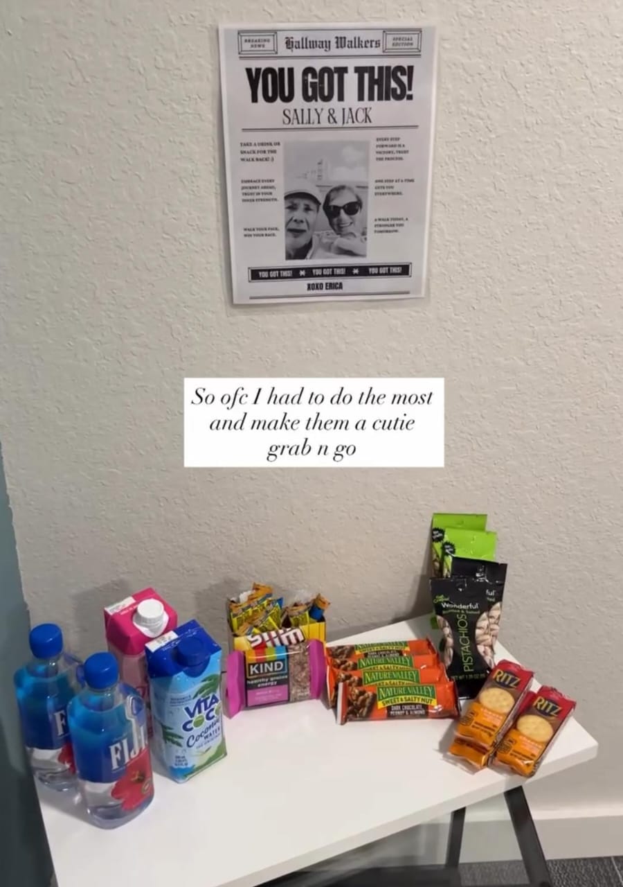 Woman's 'Snack Station' For Elderly Couple Who Walks By Her Home Wins Hearts