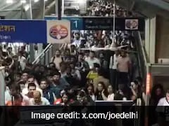Video Shows Packed Gurugram Metro Station After Heavy Rain
