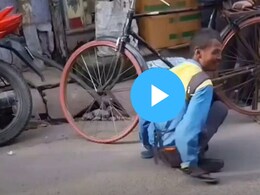 Funny VIDEO: 'Thank You डॉगेश', अपंग भिकारी कुत्र्याचा हल्ल्यानंतर सुसाट पळाला  