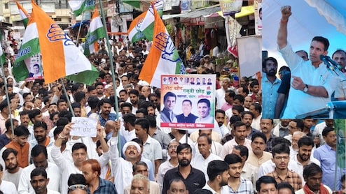 Vote Chori in MP: विदिशा में कांग्रेस की ‘वोट चोर रैली’, भाजपा पर बरसे प्रदेश अध्यक्ष जीतू पटवारी