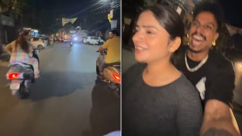 स्कूटी पर महिला के पीछे बैठे शख्स ने चिल्ला-चिल्लाकर कही ऐसी बात, डर से भागने लगे सड़क पर जा रहे लोग !