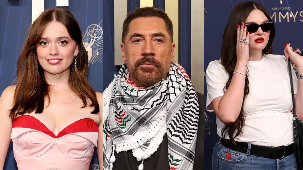 Emmys 2025: Aimee Lou Wood, Javier Bardem And Other Stars Wear Pro-Gaza Pins
