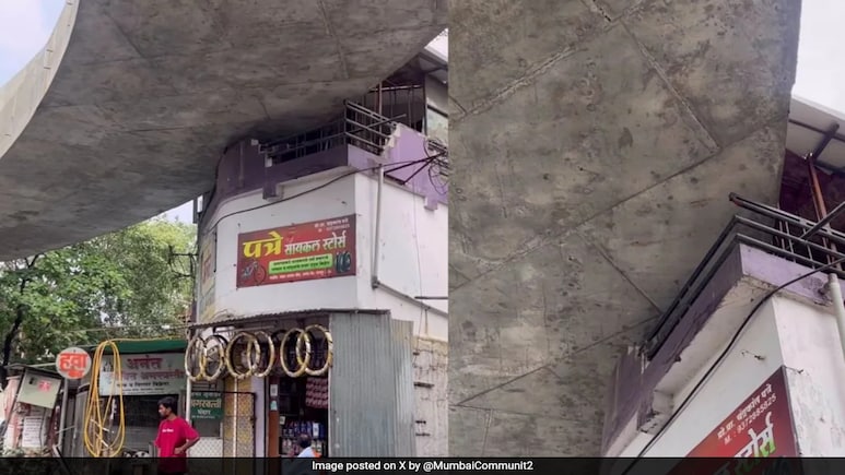 Nagpur Flyover Cuts Through House Balcony; Highway Body Claims Encroachment Nagpur Flyover Cuts Through House Balcony; Highway Body Claims Encroachment
