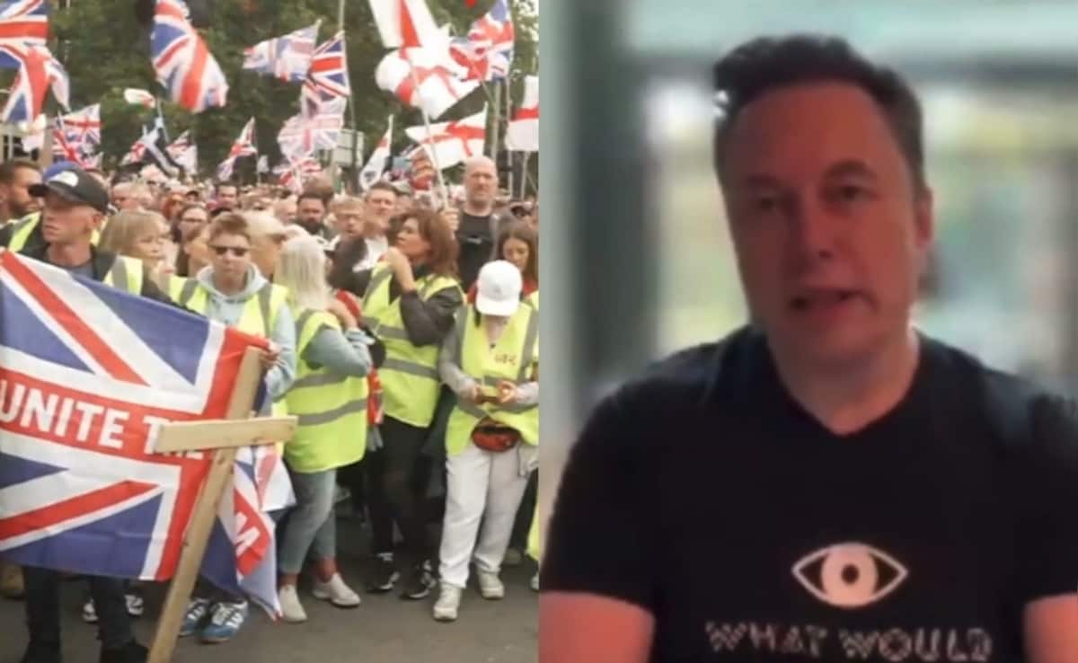 Elon Musk's "Fight Back Or Die" Video Message At London Far-Right Rally
