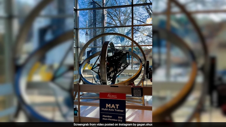 Watch: Shubhanshu Shukla Takes A Spin In NASA's Crazy Space Trainer Watch: Shubhanshu Shukla Takes A Spin In NASA's Crazy Space Trainer