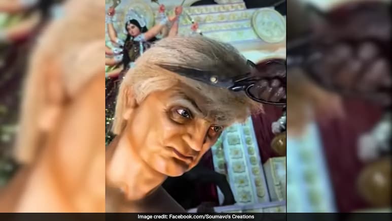'Tariffs, Visa Rules, Betrayal': Trump Featured As '<i>Asura</i>' In Bengal Durga Puja Pandal, Video Viral 'Tariffs, Visa Rules, Betrayal': Trump Featured As '<i>Asura</i>' In Bengal Durga Puja Pandal, Video Viral