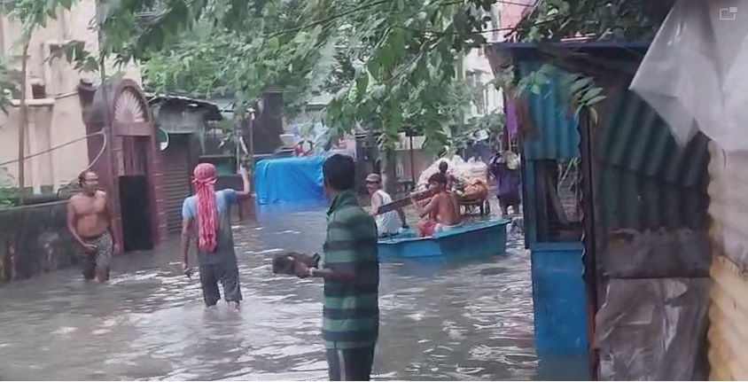 Kolkata Streets Waterlogged After Heavy Rain, Metro Services Hit