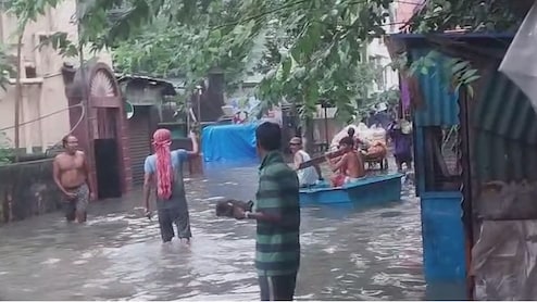 Kolkata Streets Waterlogged After Heavy Rain, Metro Services Hit