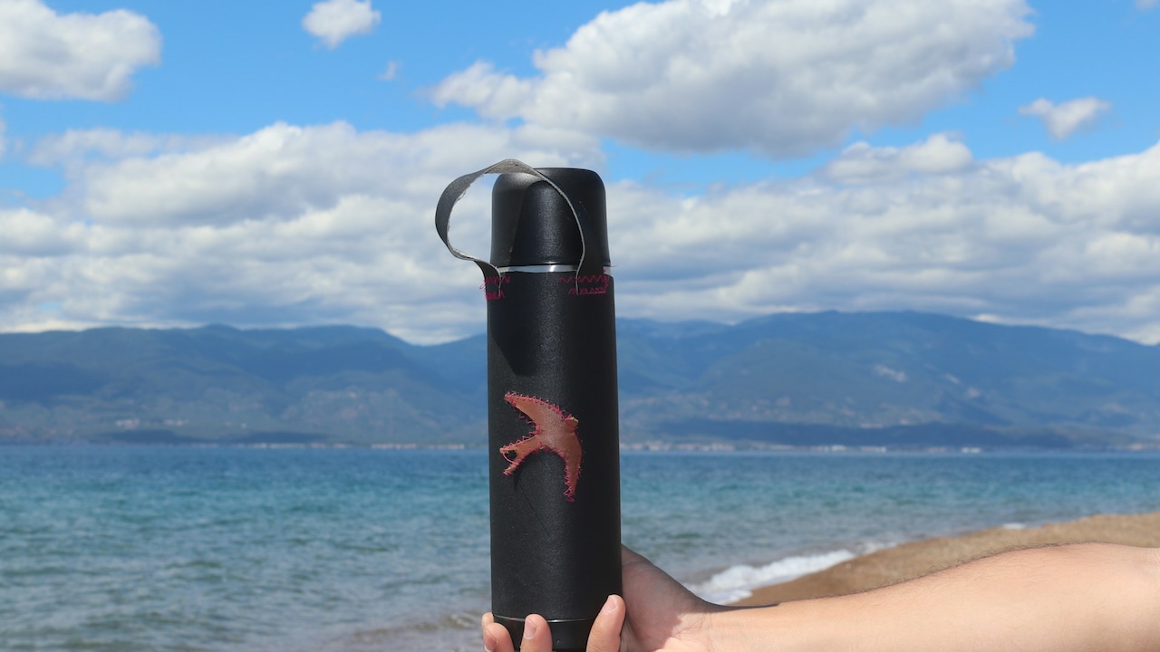 A thermos is great to carry beverages around without spillage