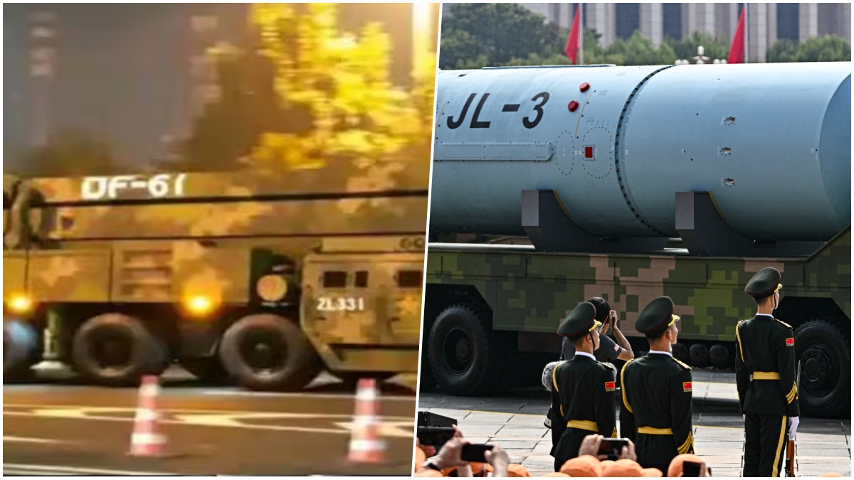 DF-61, JL-3 मिसाइल को चीन ने पहली बार दिखाया, रेंज इतनी कि हर कोई रह जाएगा हैरान
