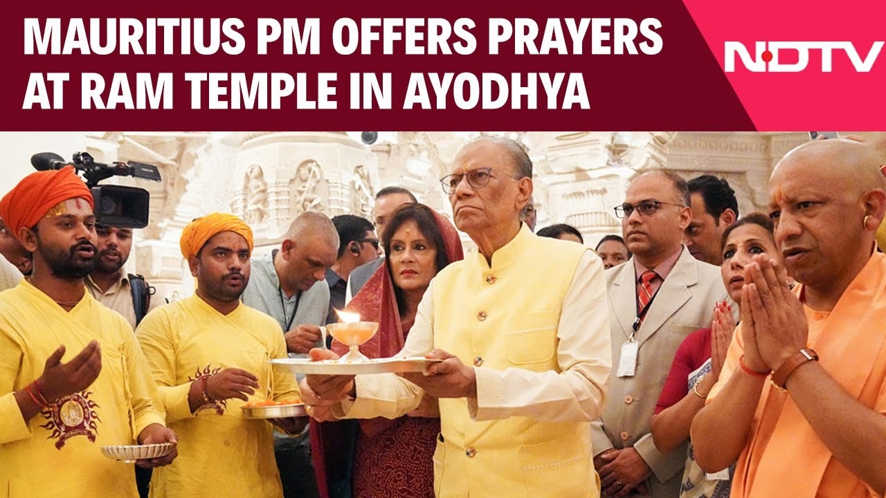 Mauritius PM Visits Shri Ram Janmabhoomi Temple In Ayodhya