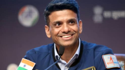 Watch: Shubhanshu Shukla Demonstrates How Astronauts Clean Up In Space