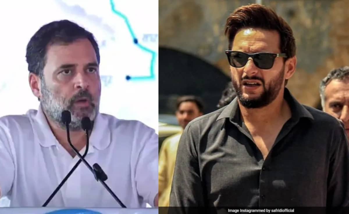 "New Fanboy": BJP's Taunt After Shahid Afridi Praises Rahul Gandhi