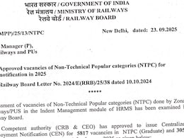 Railway Recruitment Board Releases Notification For 8,875 Posts, Check Key Details Railway Recruitment Board Releases Notification For 8,875 Posts, Check Key Details
