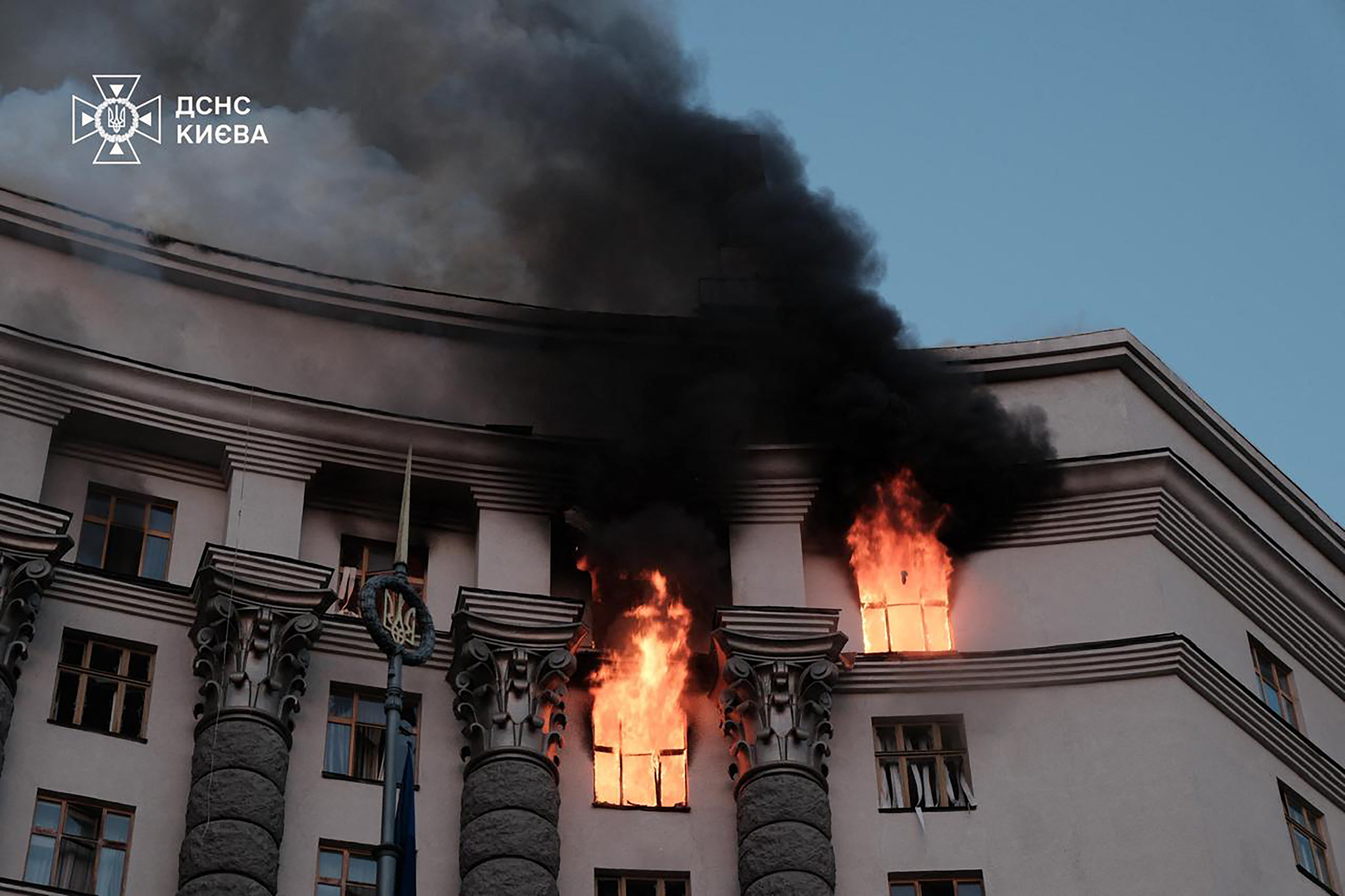 Ukraine Says Russia Fired Ballistic Missile At Kyiv Government Building