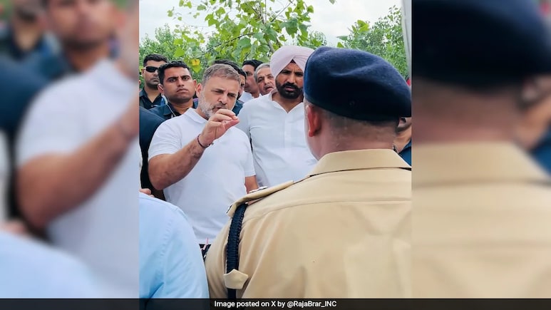 "Is It Not India?" Rahul Gandhi To Cop When Stopped From Visiting Punjab Village "Is It Not India?" Rahul Gandhi To Cop When Stopped From Visiting Punjab Village