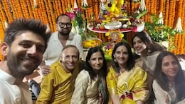 Amid Dating Rumours, Kartik Aaryan And Sreeleela Celebrate Ganesh Chaturthi Together. See Pics