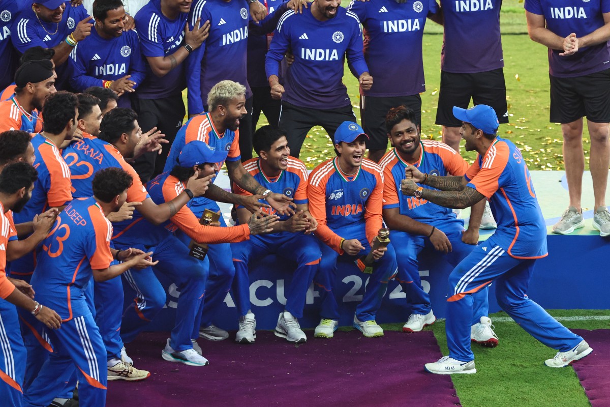 Indian Players Celebrate Without Asia Cup Trophy After Refusing To Accept It From ACC Chief Mohsin Naqvi